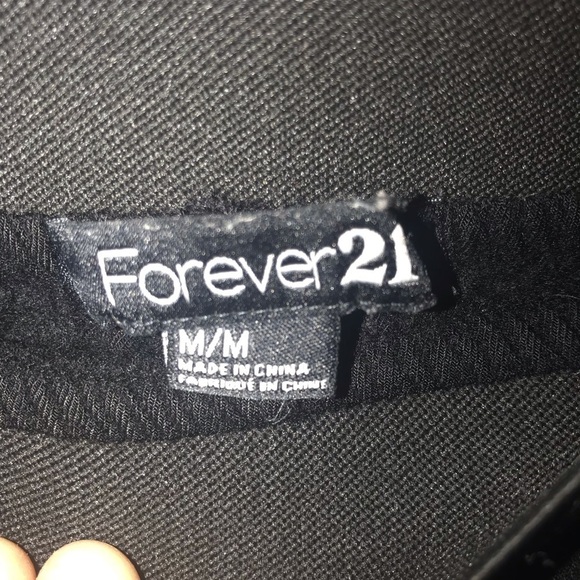 Forever 21 black flowy rayon dress, work pants. Size medium GUC - Picture 3 of 4